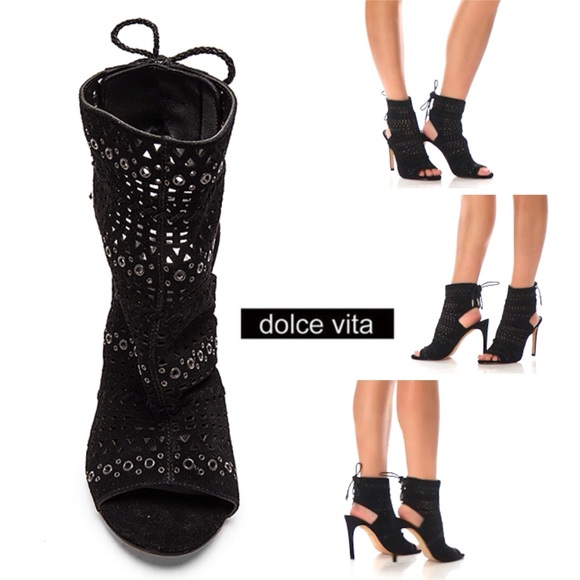 RELISTED SIZES STILL AVAILABLE Dolce Vita | Perforated Ankle Wrap Tassel Heel - Picture 5 of 8